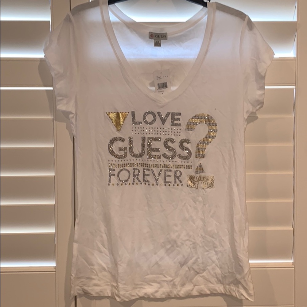 GUESS - NWT white t-shirt [XL]